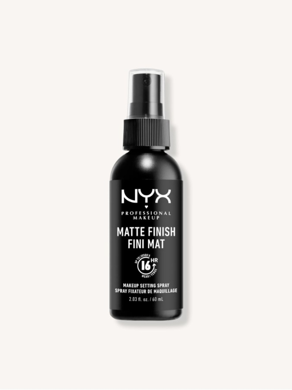 NYX Matte Finish Setting Spray — Black & Clear